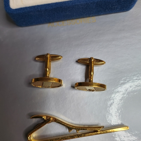 Dunhill set of cufflinks and clip-on tie - Picture 9 of 14